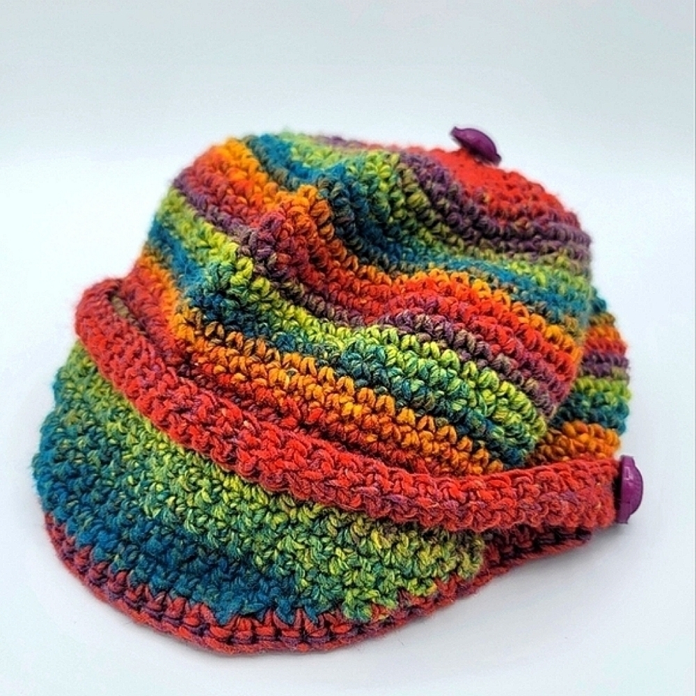 Hat Knitted Multicolor #1022